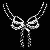 rosett halsband strass design skriva ut, rosett strass snabbkorrigering skriva ut, strass snabbkorrigering rosett, rosett urringning strass t skjorta design. vektor