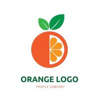 orange logotyp design för varumärke företag eller identitet vektor