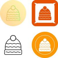 Winterhut-Icon-Design vektor