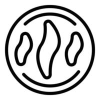 Zuhause Brot Hersteller Symbol Gliederung . Küche Gerät vektor