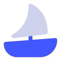 segling segla ikon för webb, app, infografik, etc vektor