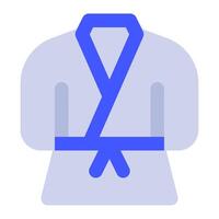 judo gi ikon för webb, app, infografik, etc vektor