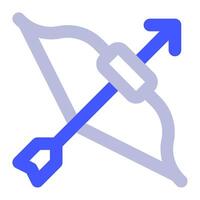 Bogenschießen Bogen Symbol zum Netz, Anwendung, Infografik, usw vektor