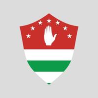 abkhazia Flagge Schild vektor
