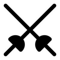 Fechten Schwert Symbol zum Netz, Anwendung, Infografik, usw vektor