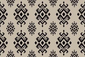 ikat stam- indisk sömlös mönster. etnisk aztec tyg matta mandala prydnad inföding boho sparre textil.geometrisk afrikansk amerikan orientalisk traditionell illustrationer. broderi stil. vektor