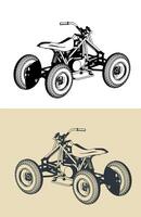 quad cykel illustration vektor