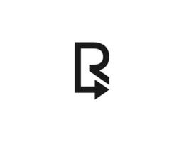 Initiale Brief r Pfeil Logo Konzept Symbol Zeichen Symbol Design Element. finanziell, Beratung, Logistik Logotyp. Illustration Vorlage vektor