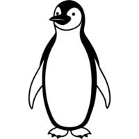 Pinguin eben Stil Illustration vektor