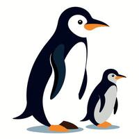 Pinguin eben Stil Illustration vektor