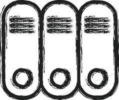 Lager Daten Symbol Symbol Bild zum Datenbank Illustration vektor