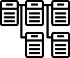 lagring data ikon symbol bild för databas illustration vektor