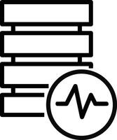 Lager Daten Symbol Symbol Bild zum Datenbank Illustration vektor