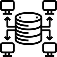 Lager Daten Symbol Symbol Bild zum Datenbank Illustration vektor