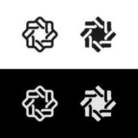 abstrakt prydnad logotyp. blomma geometrisk ikon spa orientalisk ramadan vektor