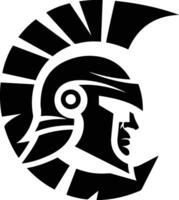 spartanisch Jahrgang Logo vektor