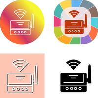 WLAN-Router-Icon-Design vektor