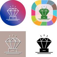 Diamant-Icon-Design vektor