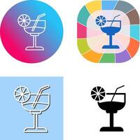 Cocktail-Icon-Design vektor