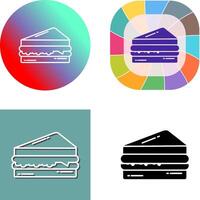 Sandwich-Icon-Design vektor