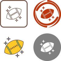 Rugby-Icon-Design vektor