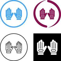 Handschuh-Icon-Design vektor