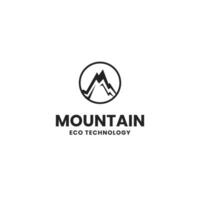 Berg Logo zum Abenteuer und draussen Design Vorlage Illustration vektor