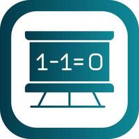 Mathe Glyphe Gradient Ecke Symbol vektor