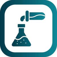 Chemikalien Glyphe Gradient Ecke Symbol vektor