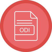 odi Datei Format Linie multi Kreis Symbol vektor