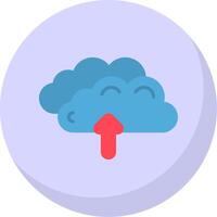 Wolken eben Blase Symbol vektor