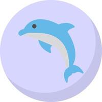 Delfin eben Blase Symbol vektor