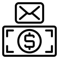 Symbol für die E-Mail-Leitung vektor