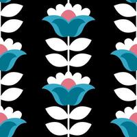 Mexikaner Blumen- ethnisch geometrisch nahtlos Muster vektor