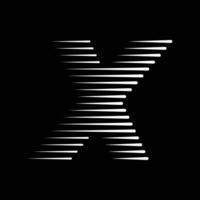 x Brief Linien Logo Symbol Illustration vektor
