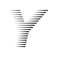 y Brief Linien Logo Symbol Illustration vektor