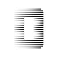 Ö Brief Linien Logo Symbol Illustration vektor