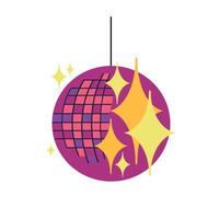 Disko Ball Symbol Clip Art Benutzerbild Logo isoliert Illustration vektor