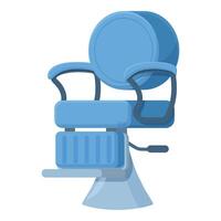 blå salong interiör stol ikon tecknad serie . rakning objekt vektor