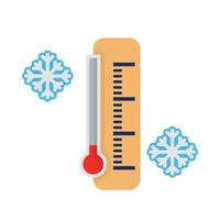 Winter Wolke Thermometer. Illustration vektor