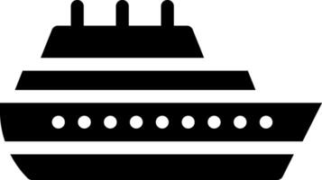 Schiff Symbol Silhouette Illustration Kreuzfahrt Schiff vektor