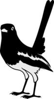 Vogel-Silhouette-Logo-Design vektor