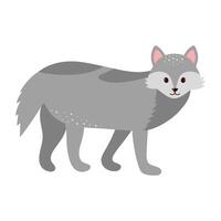 süß Wolf. Karikatur Wald Tier. Illustration. vektor