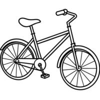 cykel översikt illustration digital färg bok sida linje konst teckning vektor