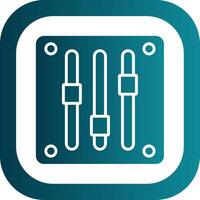 Spur Glyphe Gradient Ecke Symbol vektor