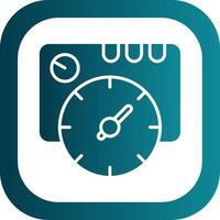 Thermostat Glyphe Gradient Ecke Symbol vektor