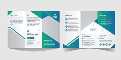 modern medicinsk broschyr broschyr mall vektor