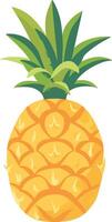 ananas frukt tecknad serie ikon illustration vektor