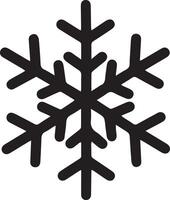vinter- snöflingor svart isolerat silhuett ikoner på en vit bakgrund vektor