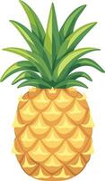 ananas frukt tecknad serie ikon illustration vektor